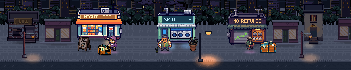 The Block after dark, from the real game